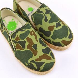 NIB Jcrew Crewcut Boy's Camo Slip-On Sneakers Shoes K11